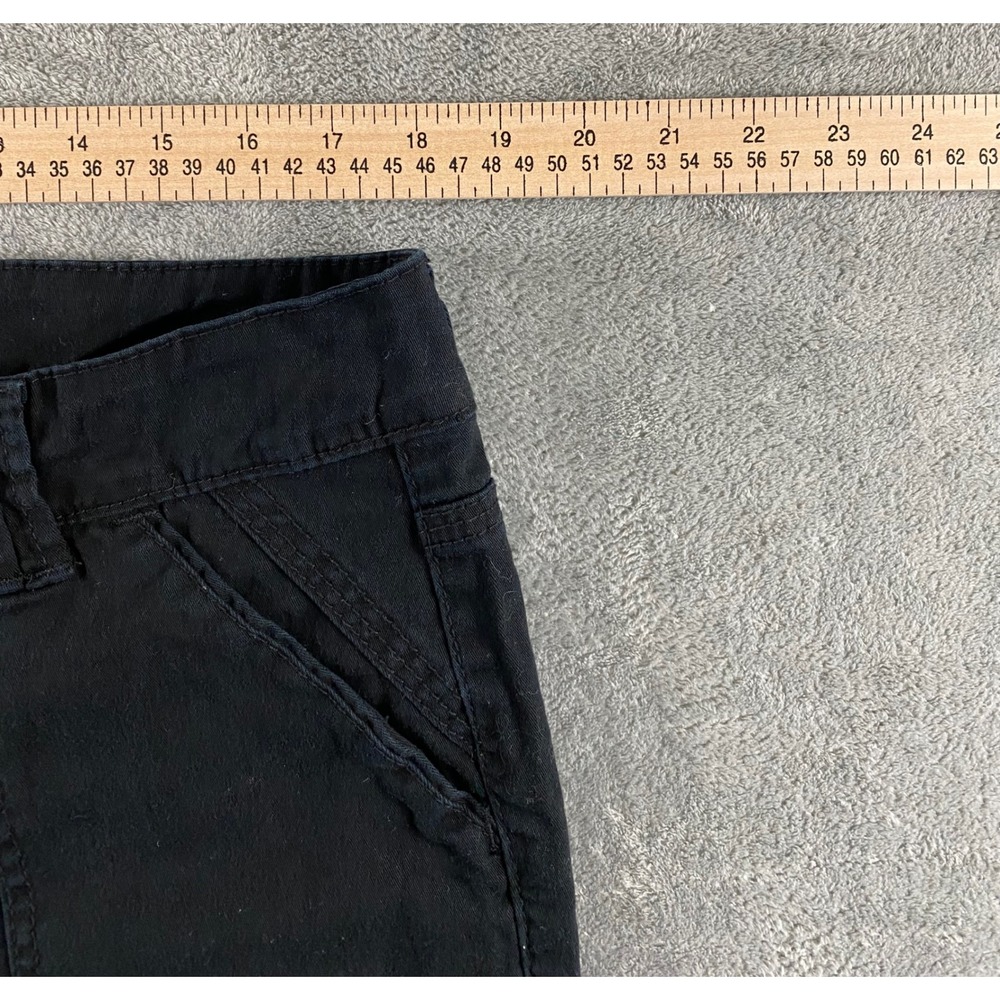 Unionbay Mens‎ Black Cargo Utility Shorts Size 17 Double Button Solid Casual - Picture 4 of 14